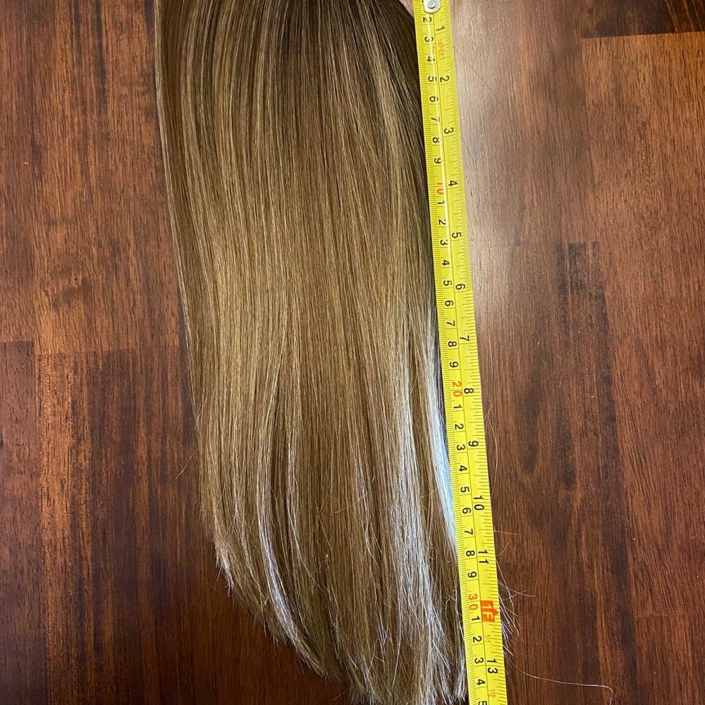 NEW Jon Renau Synthetic Hair Topper - brown blond - Heat Friendly Styling!! - Picture 2 of 8